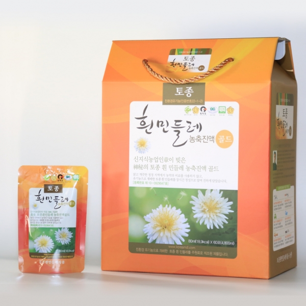 함안몰,토종흰민들레 농축진액 골드 60팩 80ml / 농축진액 30팩  80ml